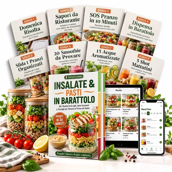 Insalate e pasti in barattolo