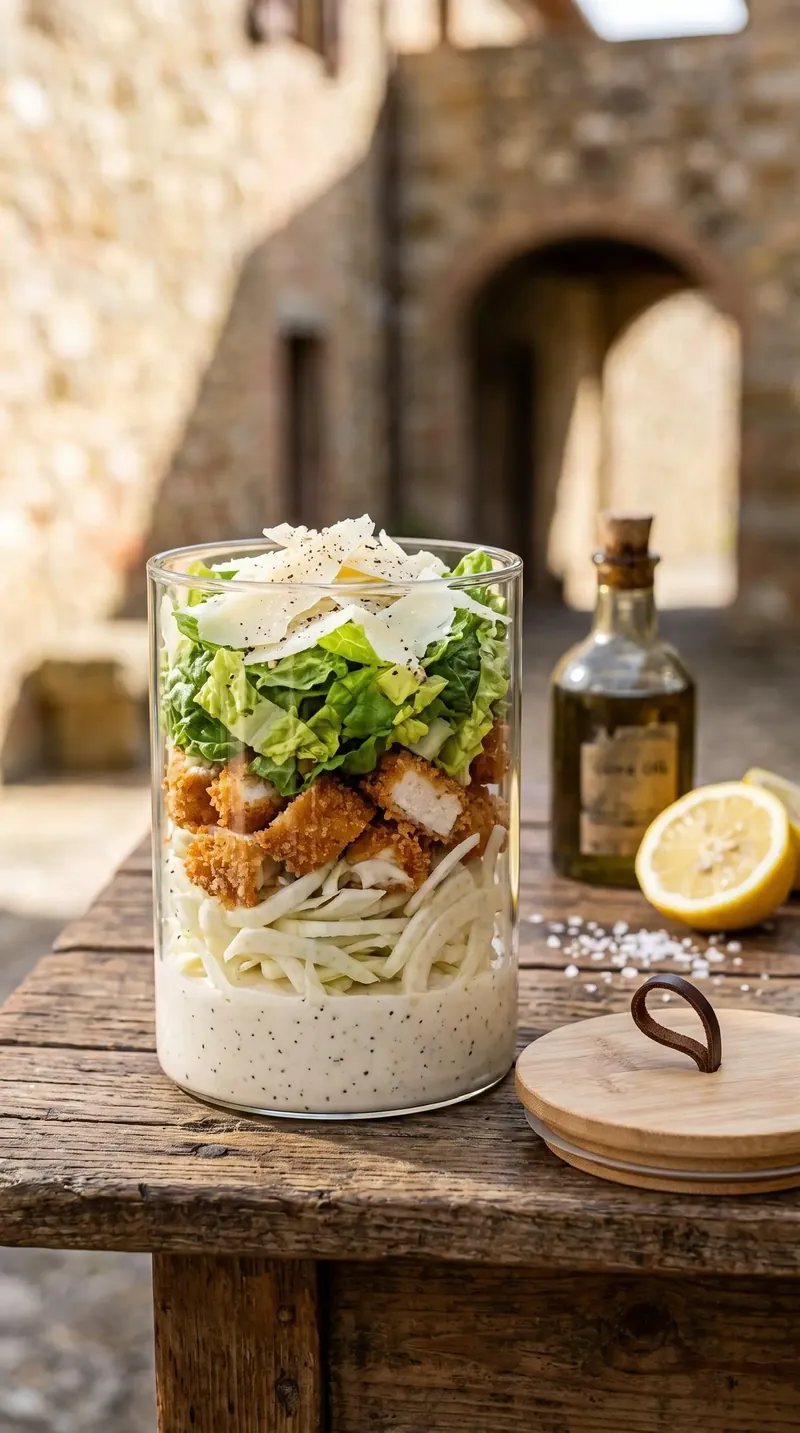 Pollo e finocchi con salsa yogurt Caesar