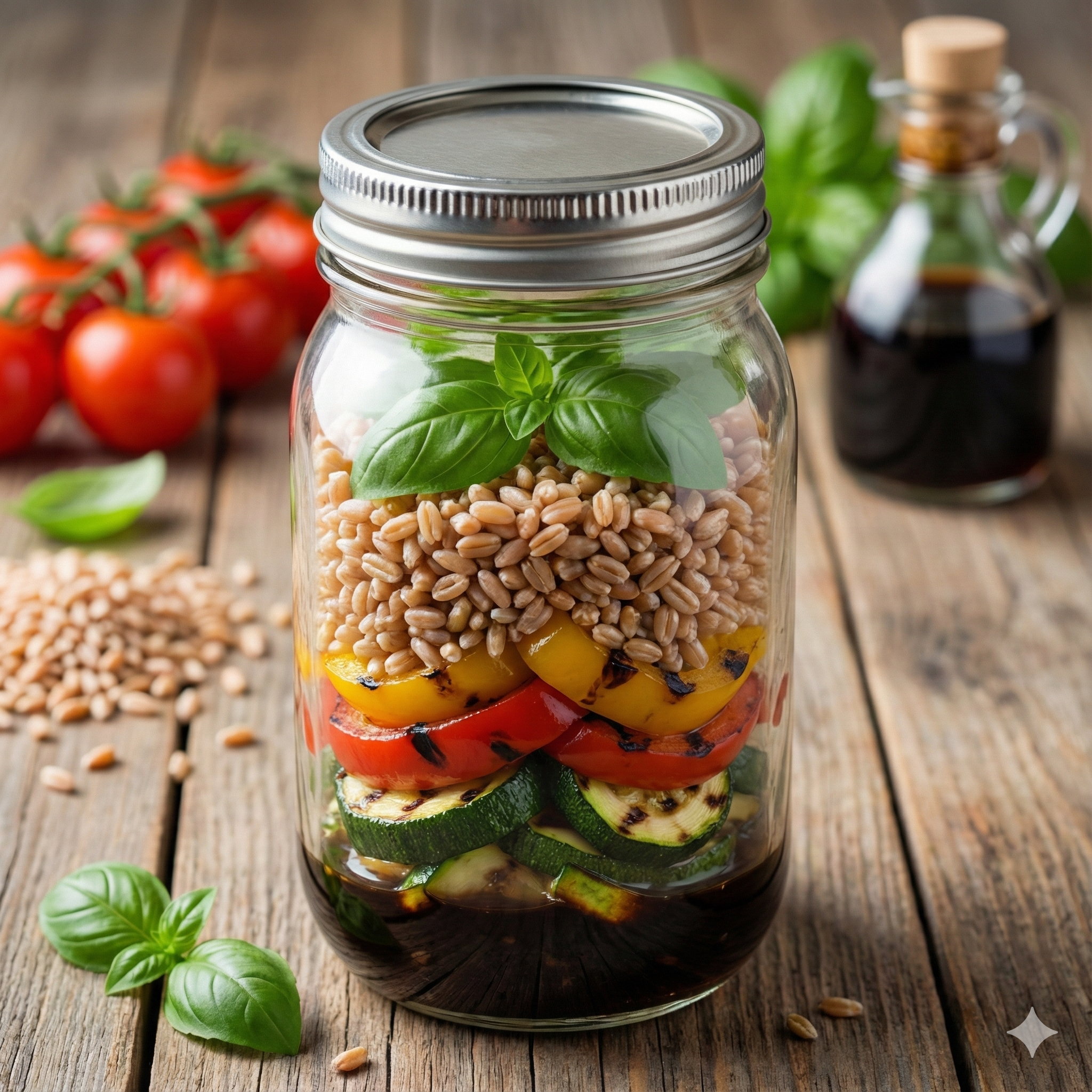 Farro & Légumes Grillés