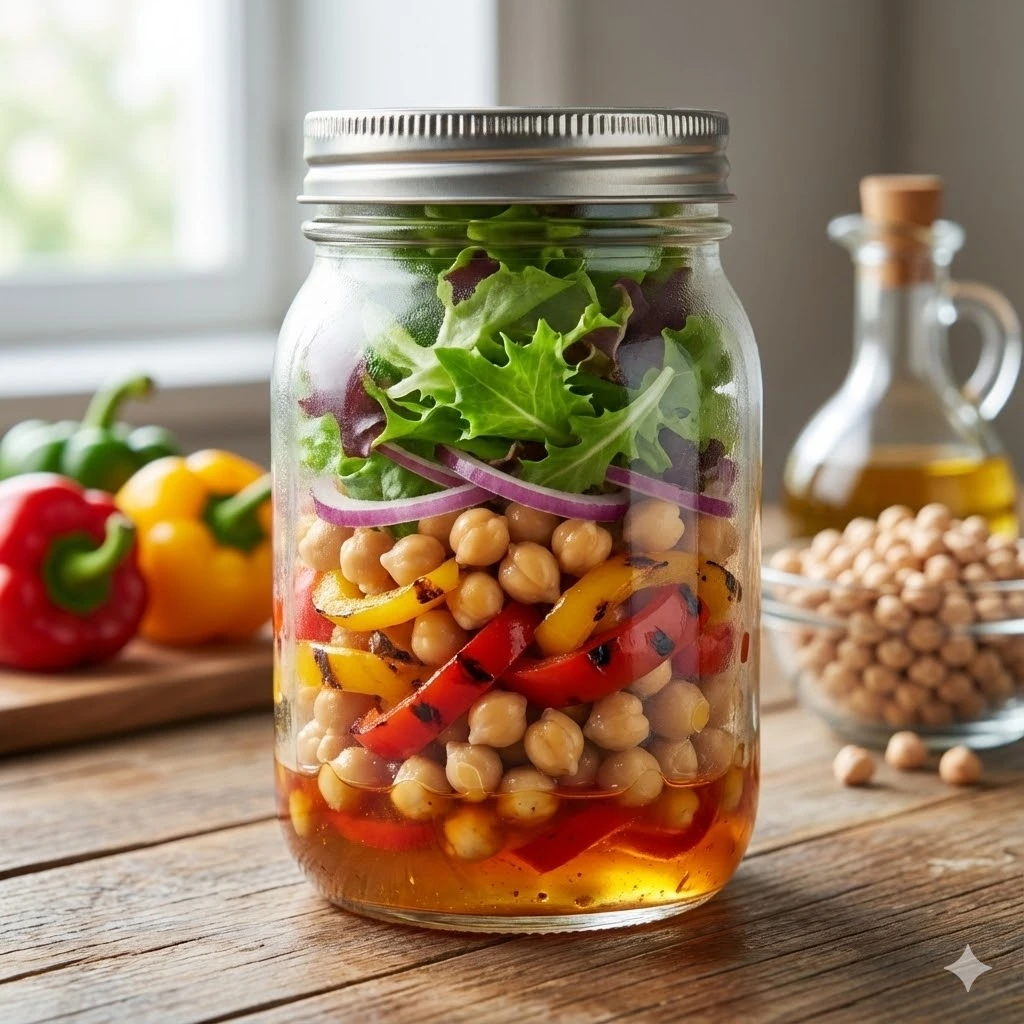 Pois Chiches & Poivrons Colorés